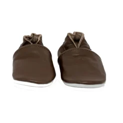 Slofjes Babysoft 0-3M leder Brown