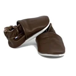Slofjes Babysoft 18-24M leder Brown