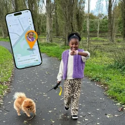 Smartwatch voor kinderen met GPS, locatie, SOS, bellen en videofunctie Roze