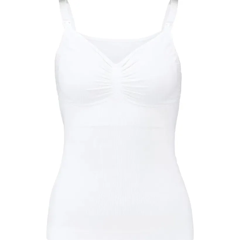 S - Naadloze voedingstop met shapewear - Wit