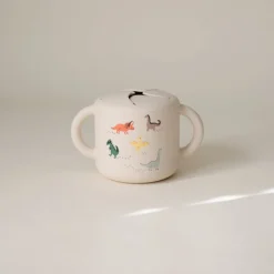 Snackbeker Siliconen Dino