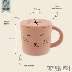 Snack beker siliconen Mrs Cat