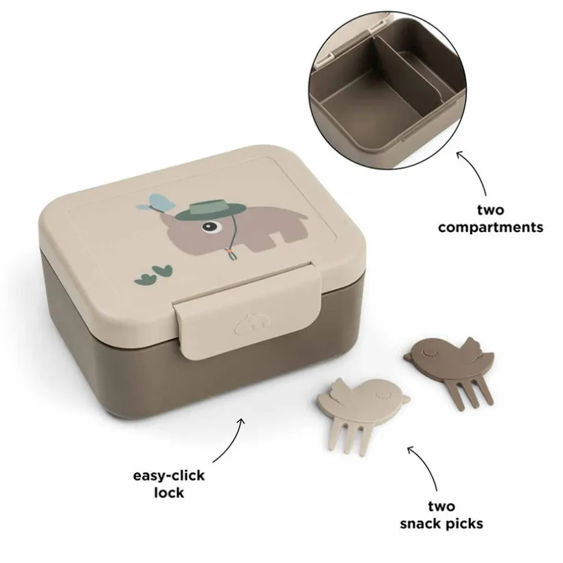 Snackbox met snackprikkers Tiny Trails Zand