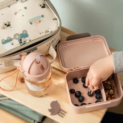 Snackbox met snackprikkers Tiny Farm Roze