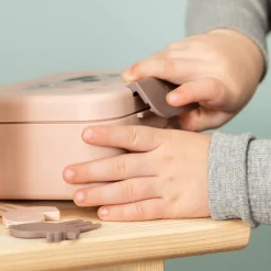 Snackbox met snackprikkers Tiny Farm Roze