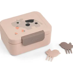 Snackbox met snackprikkers Tiny Farm Roze