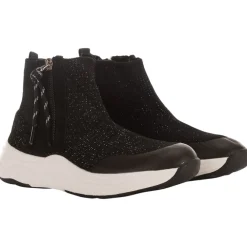 Sneakers in glanzend gaas met elastiek meisjes