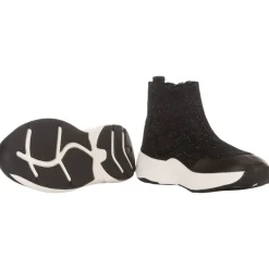 Sneakers in glanzend gaas met elastiek meisjes