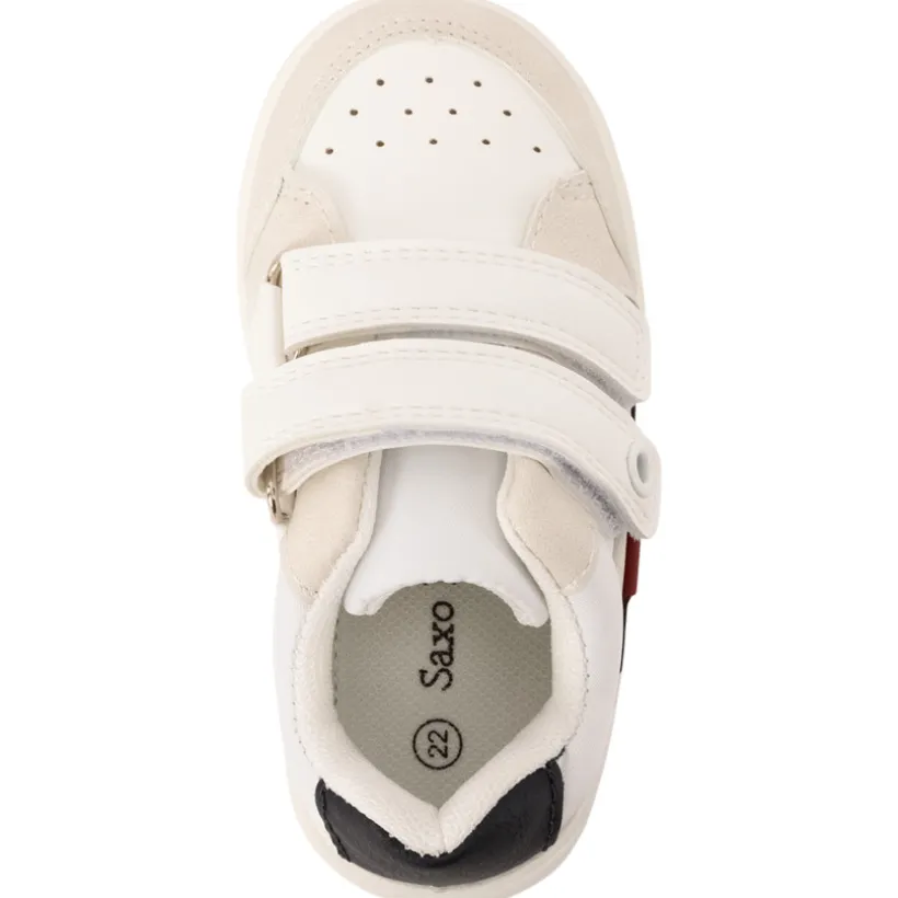 Sneakers in suèdine met klittenband voor baby jongen