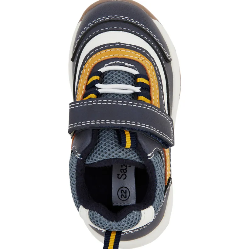 Sneakers met contrasterende inzetstukken voor baby jongen