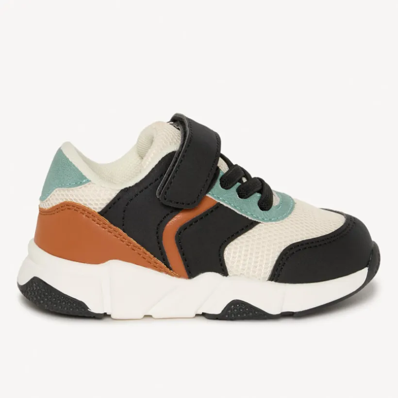 Sneakers met contrasterende inzetstukken voor baby jongen
