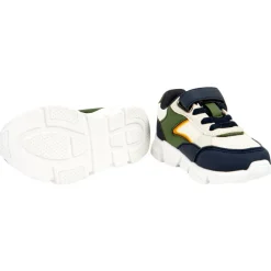 Sneakers met contrasterende inzetstukken voor babyjongen