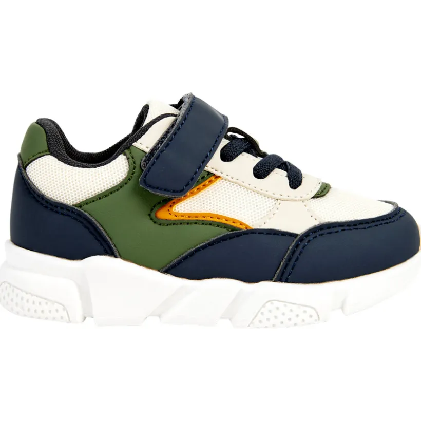 Sneakers met contrasterende inzetstukken voor babyjongen