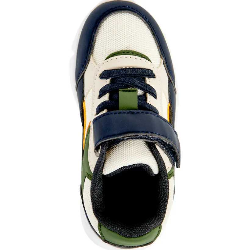 Sneakers met contrasterende inzetstukken voor babyjongen
