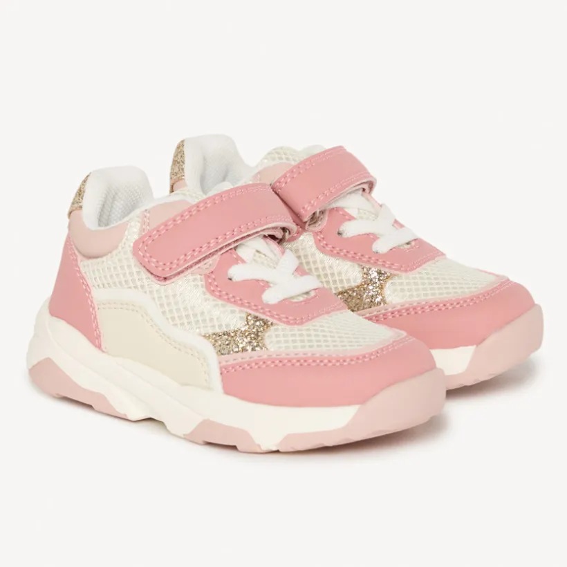 Sneakers met pailletteninzetstukken voor babymeisje