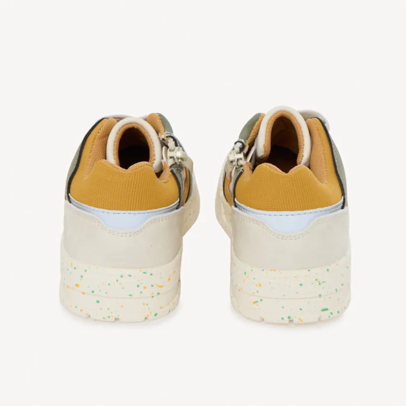 Sneakers met rits en contrasterende inzetstukken jongens