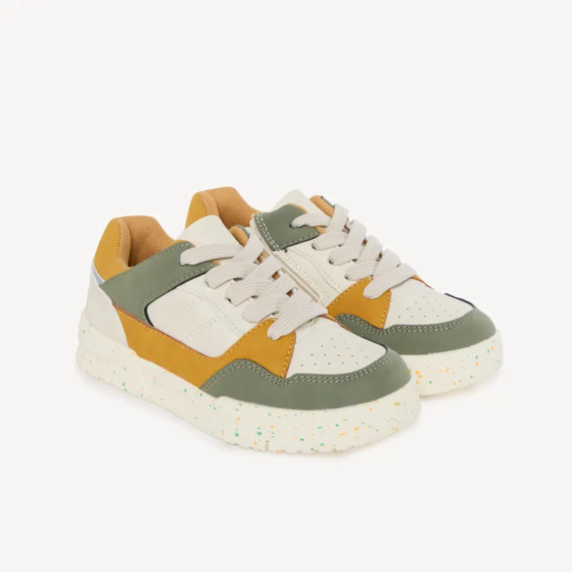 Sneakers met rits en contrasterende inzetstukken jongens