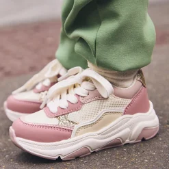Sneakers met roze pailletteninzetstukken meisjes
