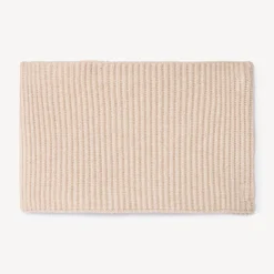 snood in effen geribbelde tricot met sherpavoering meisjes