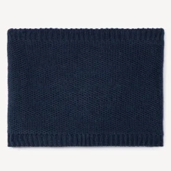 Snood in gebreid met microfleece voering, effen kleur