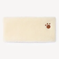 Snood in sherpa met schapenvachtlook, gevoerd met microfleece, effen kleur