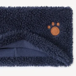Snood in sherpa met schapenvachtlook, gevoerd met microfleece, effen kleur