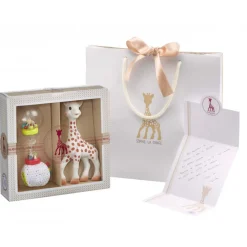 Sophie la Girafe geschenkset met Soft Maracas rammelaar voor geboortegeschenk