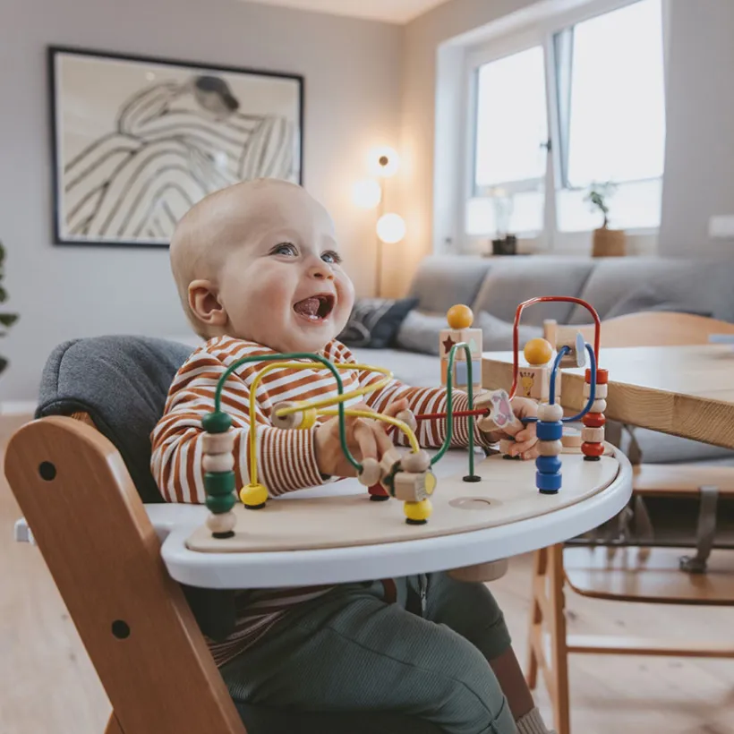Speelblad Play Tray voor kinderstoel Alpha+ wit