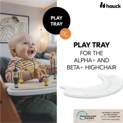 Speelblad Play Tray voor kinderstoel Alpha+ wit