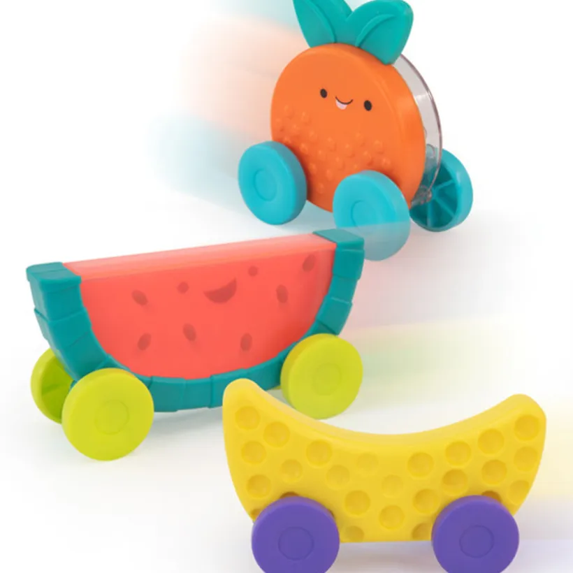 Speelgoed om te stapelen fruitauto