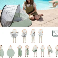 Speelpark en zwembad 3 in 1 anti-UV Aquani Provence