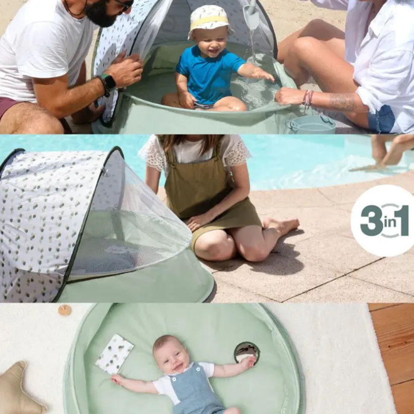 Speelpark en zwembad 3 in 1 anti-UV Aquani Provence