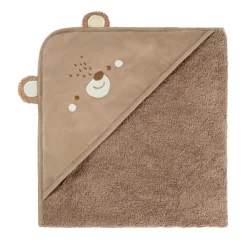 Speelse badcape en schort 2 in 1 Bruine Beer