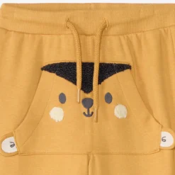 Speelse joggingbroek van fleece voor babyjongen