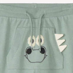 Speelse joggingbroek van fleece voor babyjongen