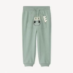 Speelse joggingbroek van fleece voor babyjongen