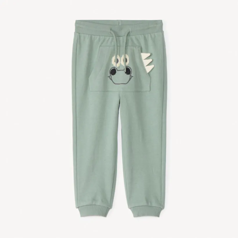 Speelse joggingbroek van fleece voor babyjongen