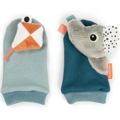 Speelse Sokjes met rammelaar Playground Blauw