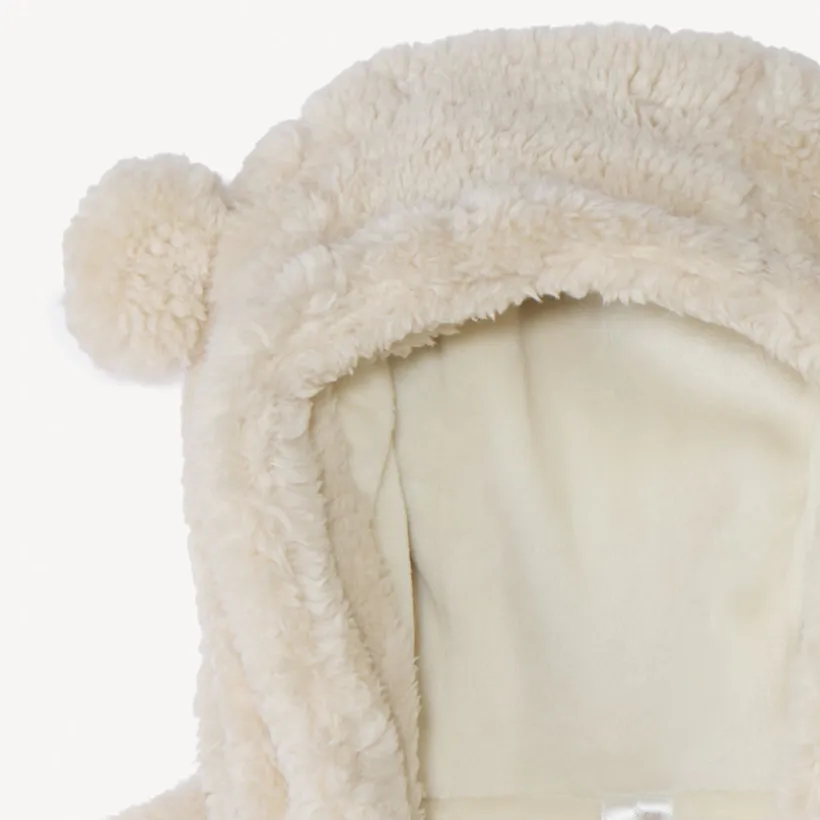 Speelse teddy sherpa vest gevoerd met velours voor baby's