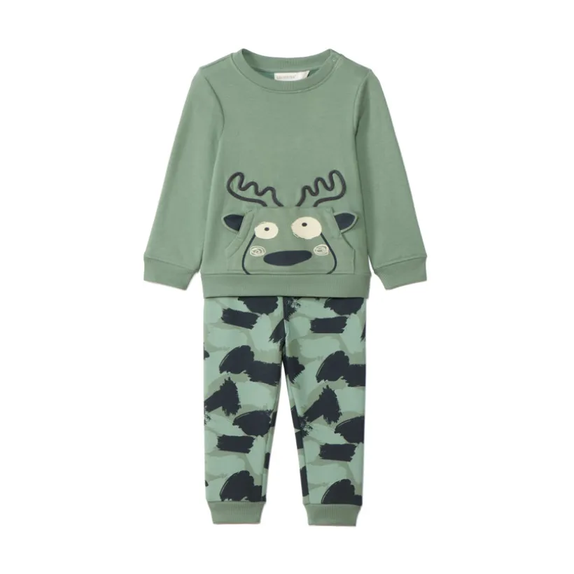 Speels joggingensemble met dierenpatroon voor babyjongens