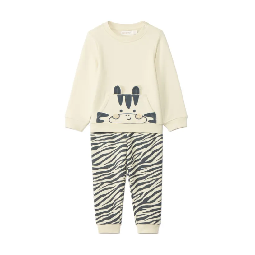 Speels joggingensemble met dierenpatroon voor babyjongens