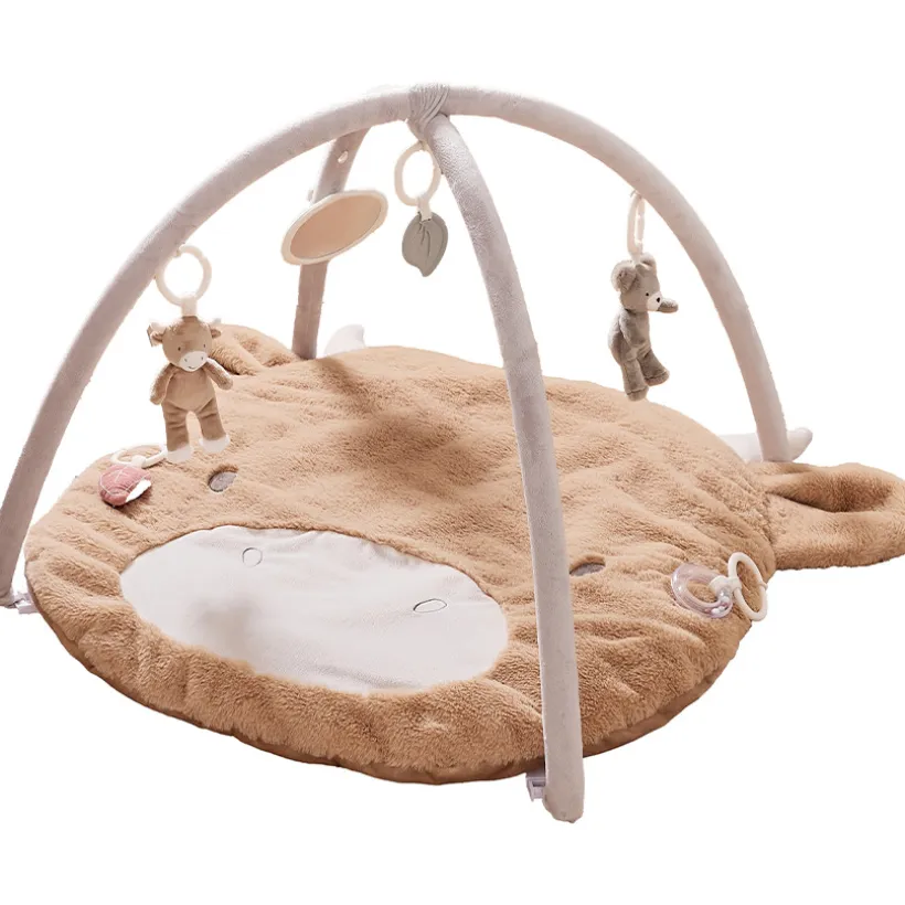 Speeltapijt Koe Fluffy Beige