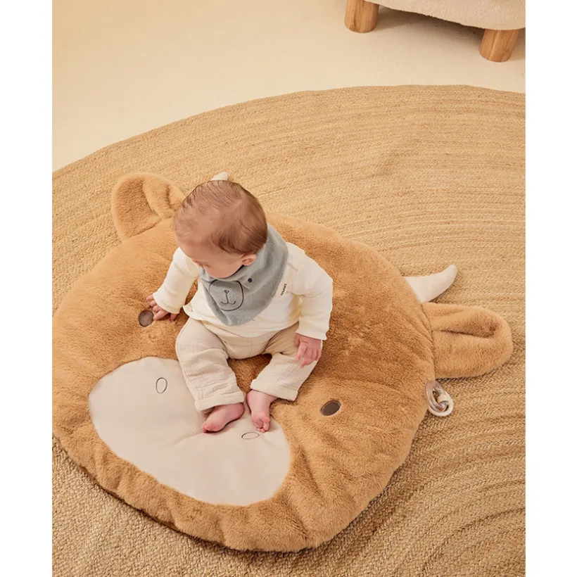 Speeltapijt Koe Fluffy Beige