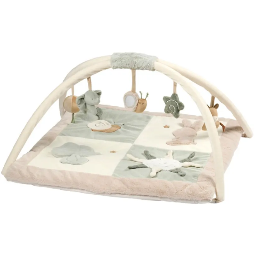 Speeltapijt Loulou met speelboog 80x80cm