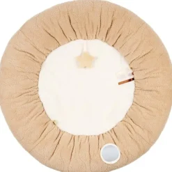 Speeltapijt Teddy Bouclette poef met speelboog - Beige