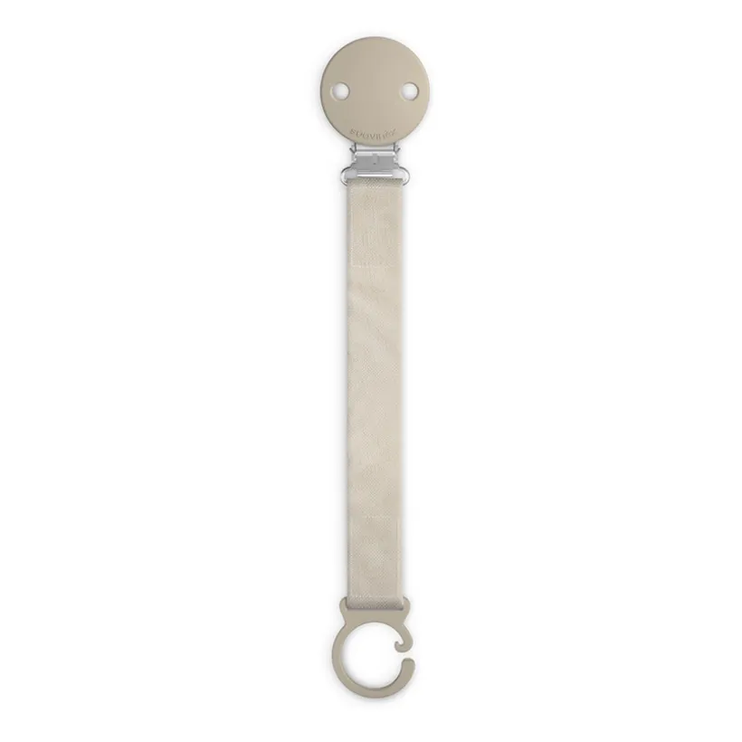Speenhouder linten clip Wonder lichtbruin