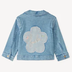 Spijkerjas met borduursel voor babymeisjes