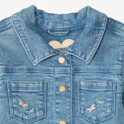 Spijkerjas met borduursel voor babymeisjes