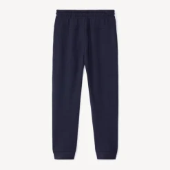 Sportbroek effen Super Man Warner jongens marineblauw met print