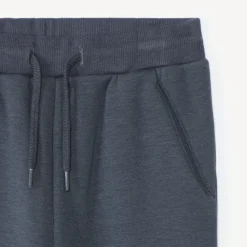 Sportbroek in fleece met sherpa voering voor babyjongens zwart